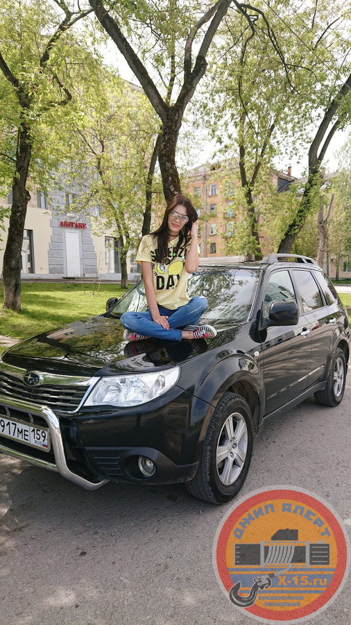 фото застрявшего Subaru Forester  Пермь