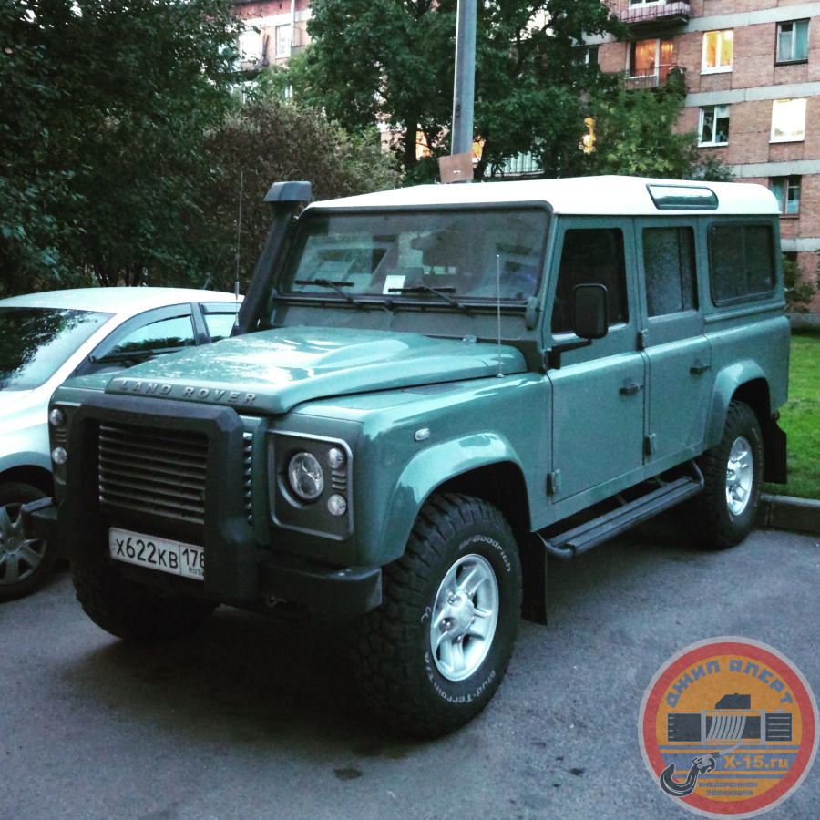 фото застрявшего Land Rover Defender Санкт-Петербург