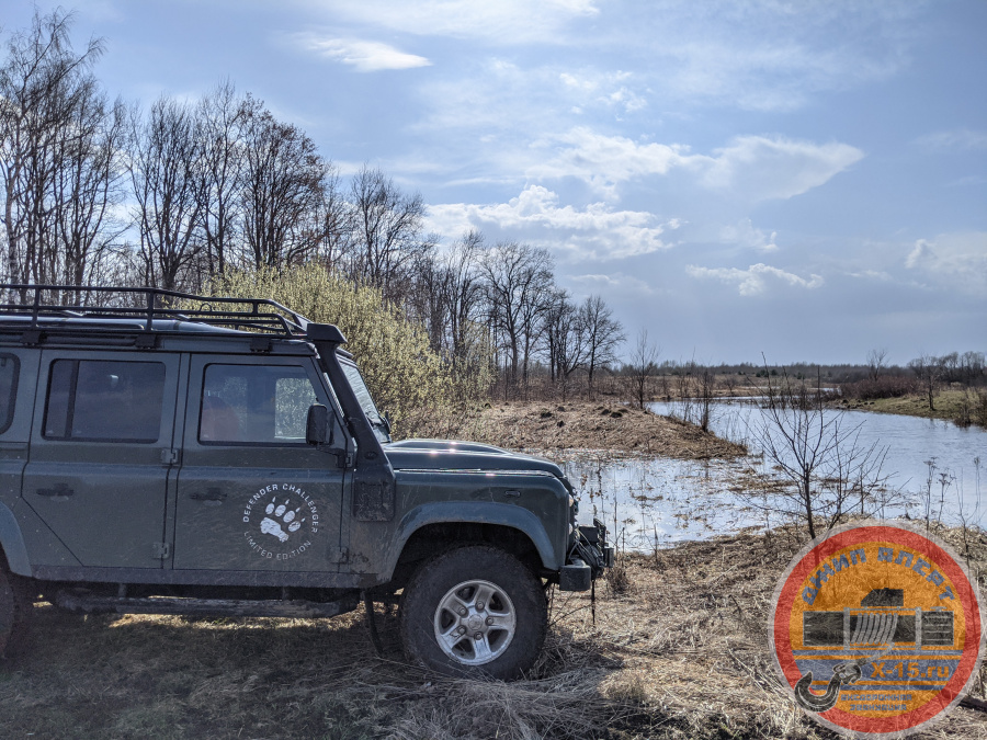фото застрявшего Land Rover Defender Нижний Новгород