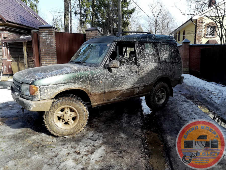 фото застрявшего Land Rover Москва
