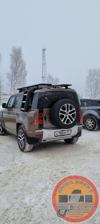 фото застрявшего Land Rover Defender Иваново
