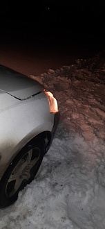 Вытащить из снега метров 50 назад по дороге вытащить застрявшую машину Ниссан тиида