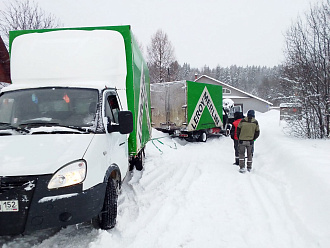 помогите пожалуйста, вытащить две ГАЗели из сугроба вытащить застрявшую машину ГАЗель 