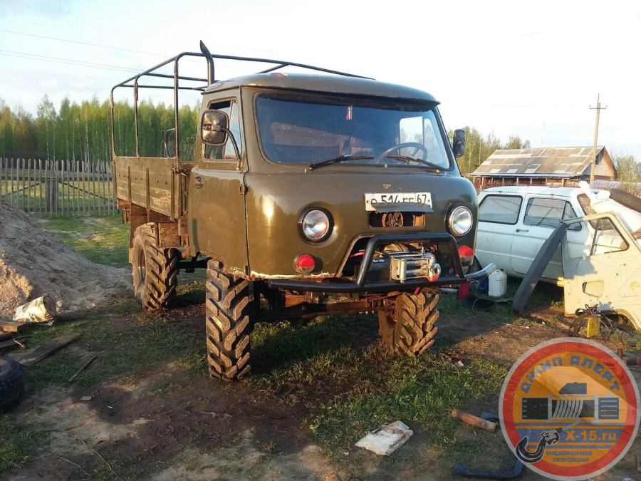 фото застрявшего Уаз, мтз 
