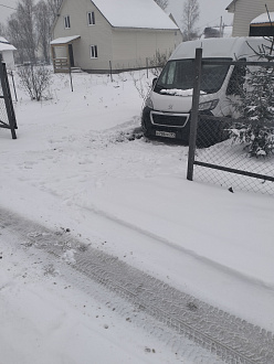 помогите, застрял на участке, машина груженая, нужно вытащить на дорогу, ТРИ метра! вытащить застрявшую машину Пежо Боксер 