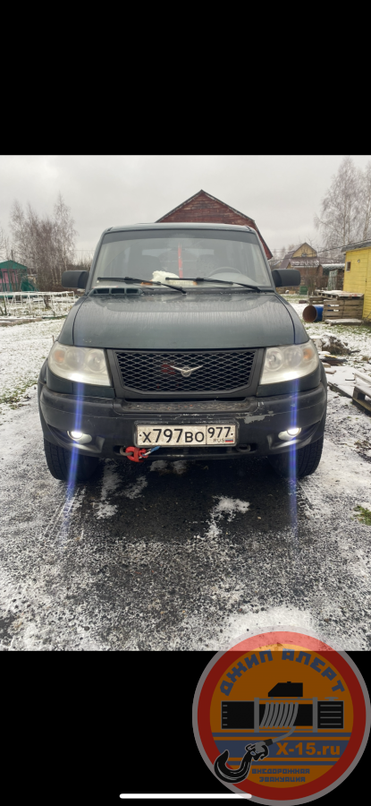 фото застрявшего УАЗ патриот  