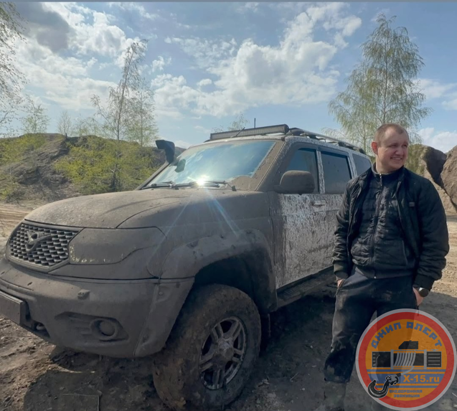 фото застрявшего УАЗ ПАТРИОТ  Узловая