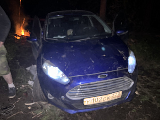 помогите пожалуйста, застряли в лесу, до ближайшего населеного пункта далеко, не дойдем, звери съедят.  вытащить застрявшую машину Форд фиеста