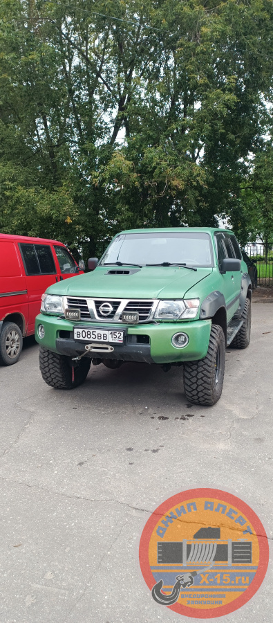 фото застрявшего Nissan Patrol Y61 Люберцы