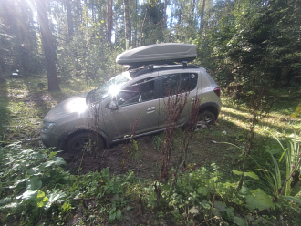 Здравствуйте! Помогите пожалуйста,  машина застряла в канаве на лесной дороге. Обязательно компенсирую затраты на бензин вытащить застрявшую машину Рено Сандеро 