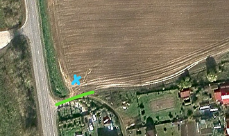 Добрый день, помогите, пожалуйста. Встрял в поле, до твердой грунтовки (зеленая линия) метров 10-15. Стою задом к твердой части, сзади петля, но нет троса. Встрял не далеко от дома, поэтому не срочно, но было бы здорово сегодня. МО Дмитровский район, деревня Давыдково (между новосиньково и куликово).   вытащить застрявшую машину Киа сид