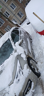 Застрял в сугробе,не смог выехать,машина села вытащить застрявшую машину Kia ceed