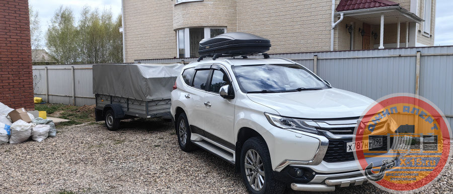 фото застрявшего Mitsubishi Pajero Sport 3 