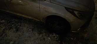 Прошу помощи, дернуть пару метров, сел на брюхо вытащить застрявшую машину Hyundai Solaris