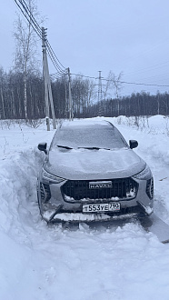 помогите пожалуйста, застрял на подъезде к дому, правая ось в. канаве под снегом. Дернуть чтоб сдвинулся, застрял в 2х минутах от дома  вытащить застрявшую машину HAVAL jolion 