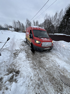 Приехал в снт по работе меня с немного повис сам не могу выехать вытащить застрявшую машину Форд транзит