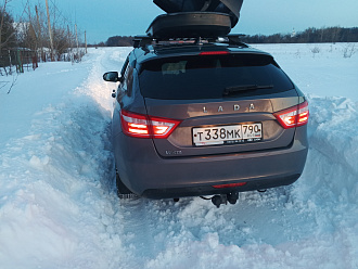 Застрял в снегу 30 метров от дороги вытащить застрявшую машину Лада веста