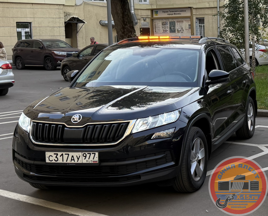 фото застрявшего Skoda Kodiaq Москва