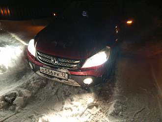 прошу помощи, троса увы нет.. :( СНТ Ветеран вытащить застрявшую машину Dongfeng H30 Cross