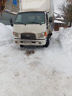 Подняться в горку вытащить застрявшую машину Хундай hd78