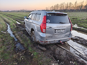 Haval H9 вытащить застрявшую машину 