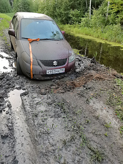 прошу помощи, застрял вытащить застрявшую машину Сузуки сх4