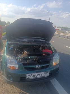 помогите пожалуйста,  только что купили машину в Московской области, проехали примерно км 100_150, в машине что то застучала, коробка передач не работает, не переключается вытащить застрявшую машину Сузуки